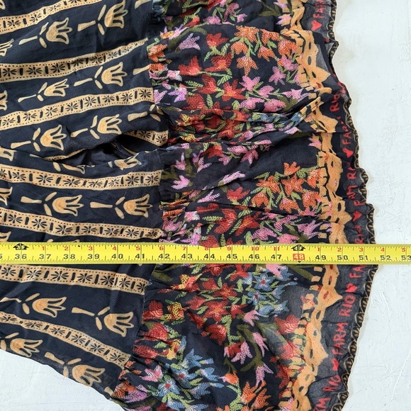 Farm Rio for Anthropologie Side Slit Maxi Dress Size S - Picture 13 of 13